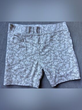 Jamie Kay Kids Floral Print Shorts - Light Gray & White